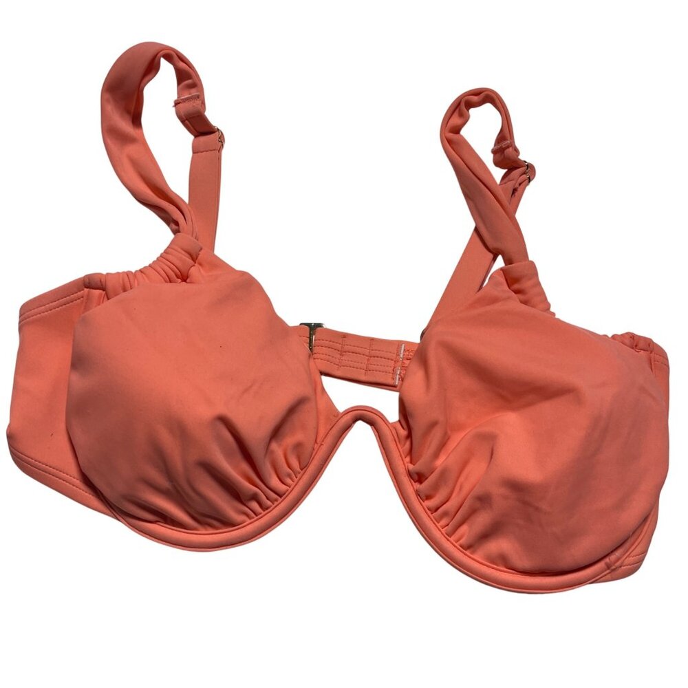 Shade & Shore Womens‎ Underwire Bikini Coral 36D Adjustable Straps